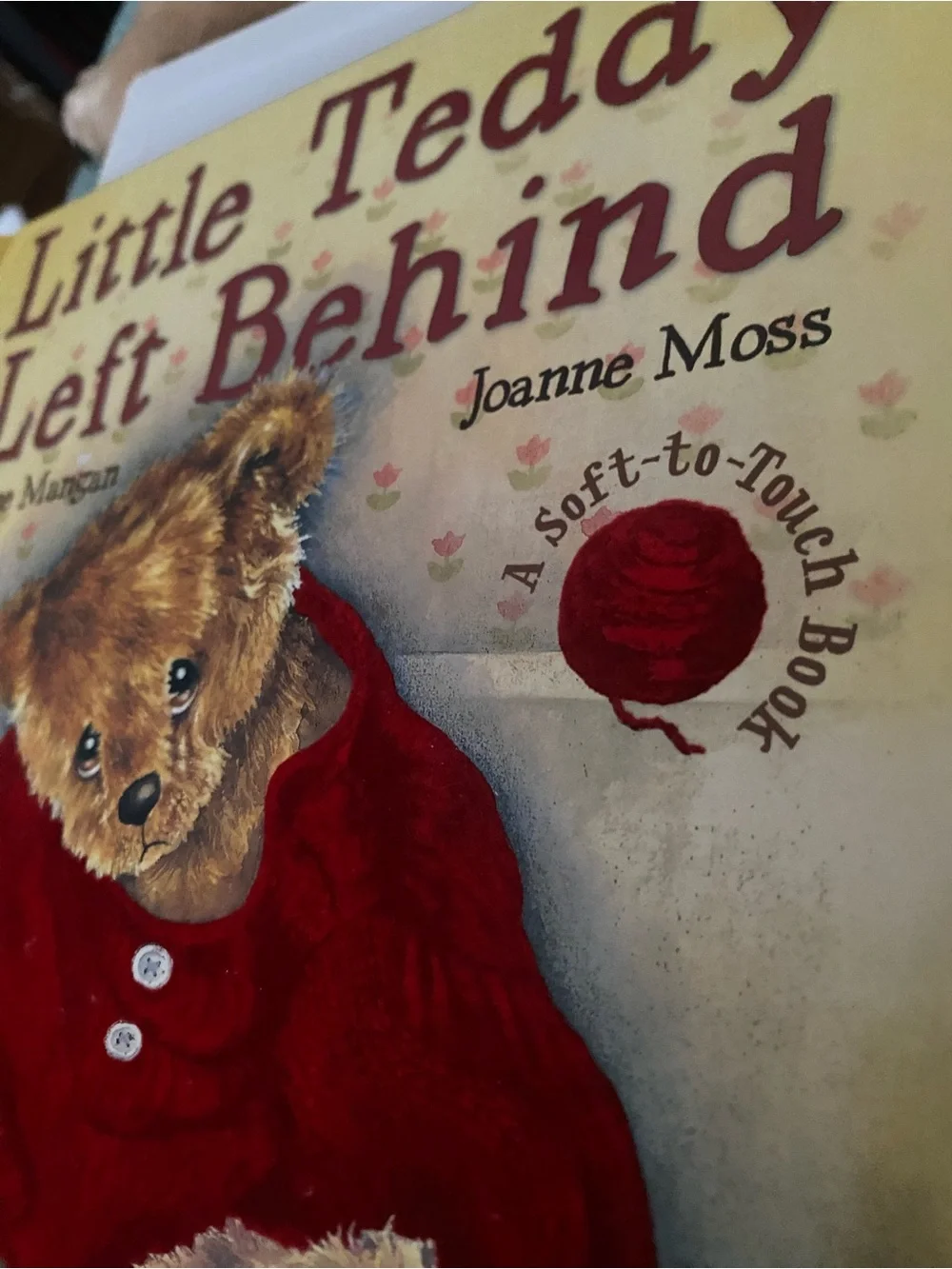 Source Unknown Little Teddy Left Behind Book - Red & Brown